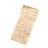 Mini 3D Bubble Foam Stickers - Blandet Mad