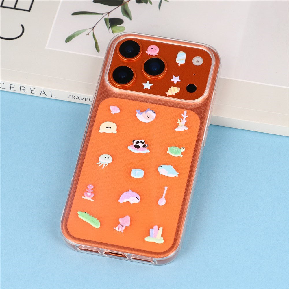 Mini 3D Bubble Foam Stickers - Mobil / Kameraudsnit - Blandet Havdyr