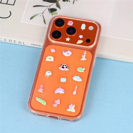 Mini 3D Bubble Foam Stickers - Mobil / Kameraudsnit - Blandet Havdyr