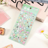 Mini 3D Bubble Foam Stickers - Blandet Dyr