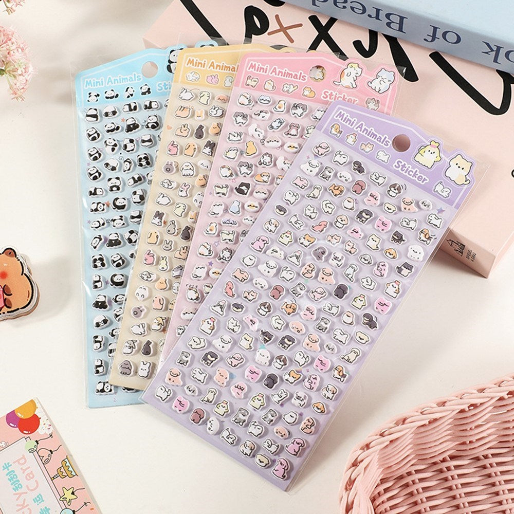 Mini 3D Bubble Foam Stickers - Små Kaniner
