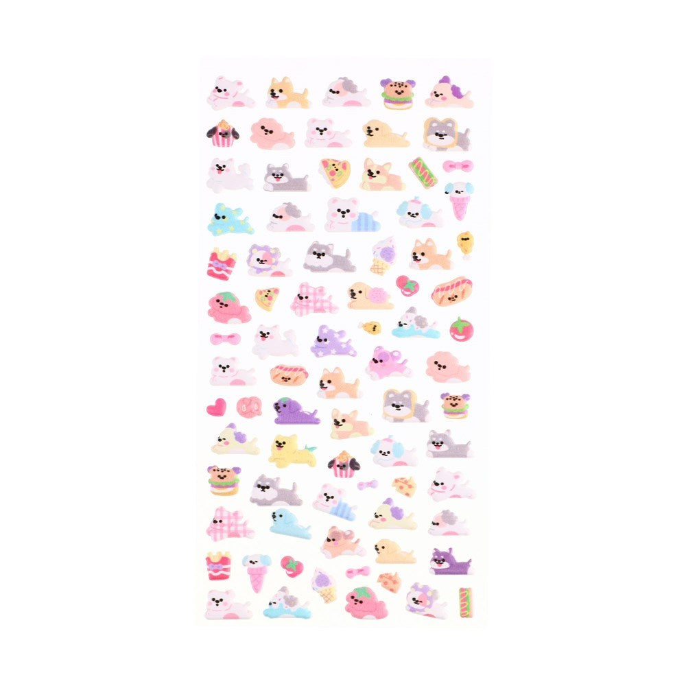 Mini 3D Bubble Foam Stickers - Mobil / Kameraudsnit - Hunde & Mad