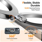 TORRAS - Metal Ring Holder & Kickstand - MagSafe Kompatibel - Sort