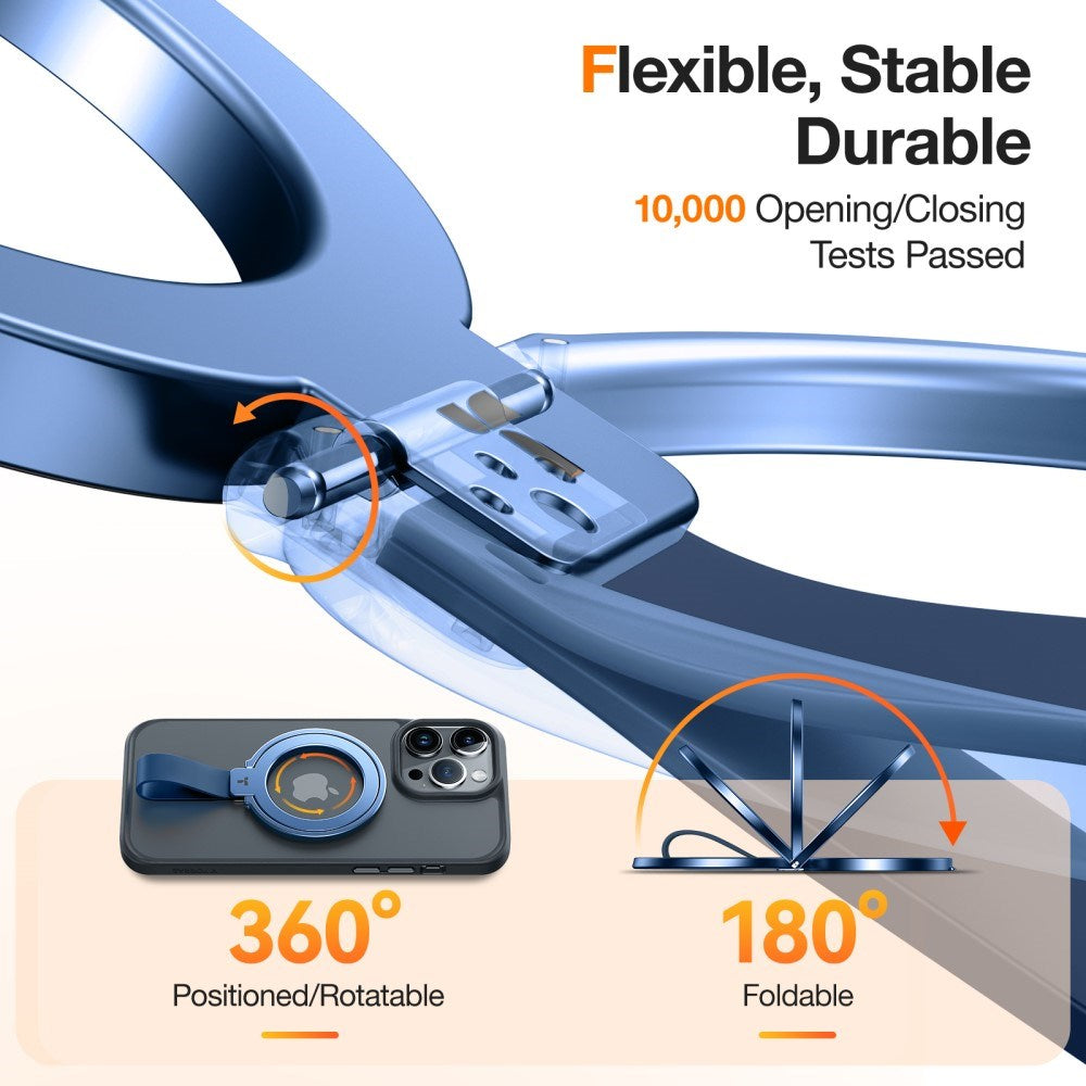 TORRAS - Metal Ring Holder & Kickstand - MagSafe Kompatibel - Blå