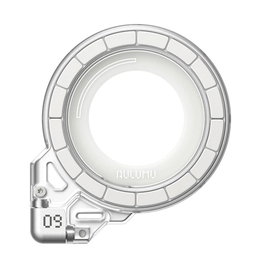 AULUMU Magnetisk Roterbar & Justerbar Mobilholder - MagSafe Kompatibel - Hvid