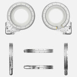 AULUMU Magnetisk Roterbar & Justerbar Mobilholder - MagSafe Kompatibel - Hvid