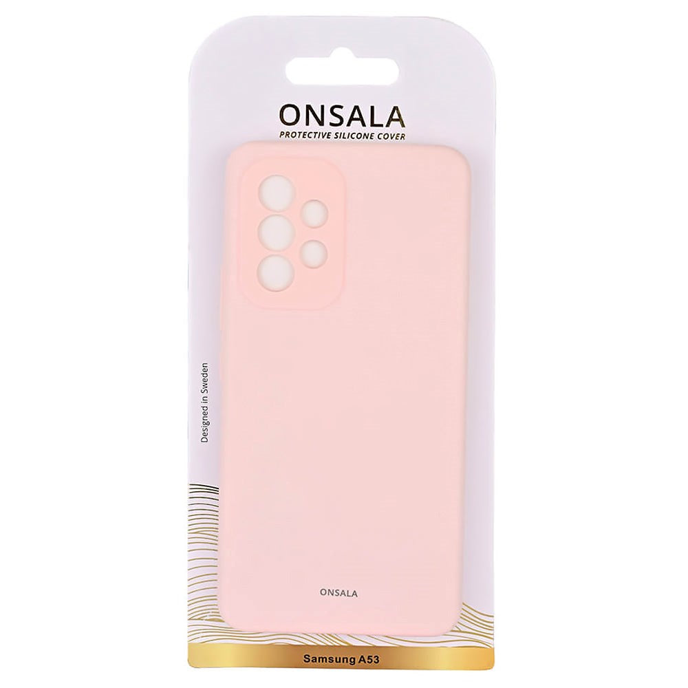 Samsung Galaxy A53 (5G) GEAR Onsala Collection Liquid Silikone Bagside Cover - Chalk Pink