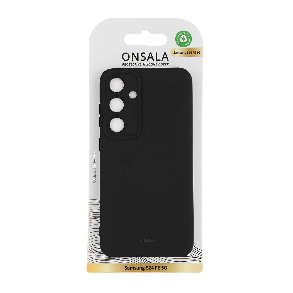 Samsung Galaxy S24 FE - GEAR ONSALA Silikone Cover - Sort