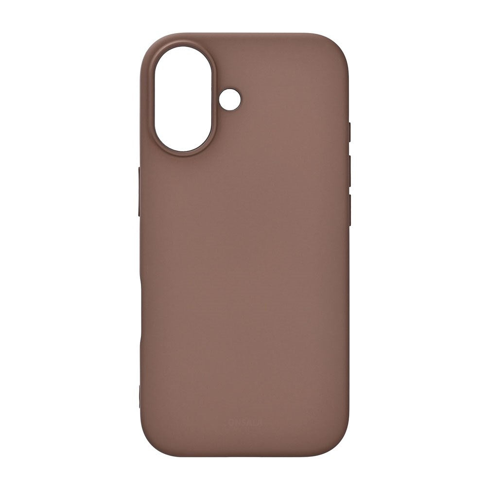 Onsala iPhone 17 Silikone Bagside Cover - Chocolate