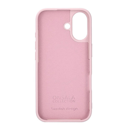 Onsala iPhone 17 Silikone Bagside Cover - Chalk Pink