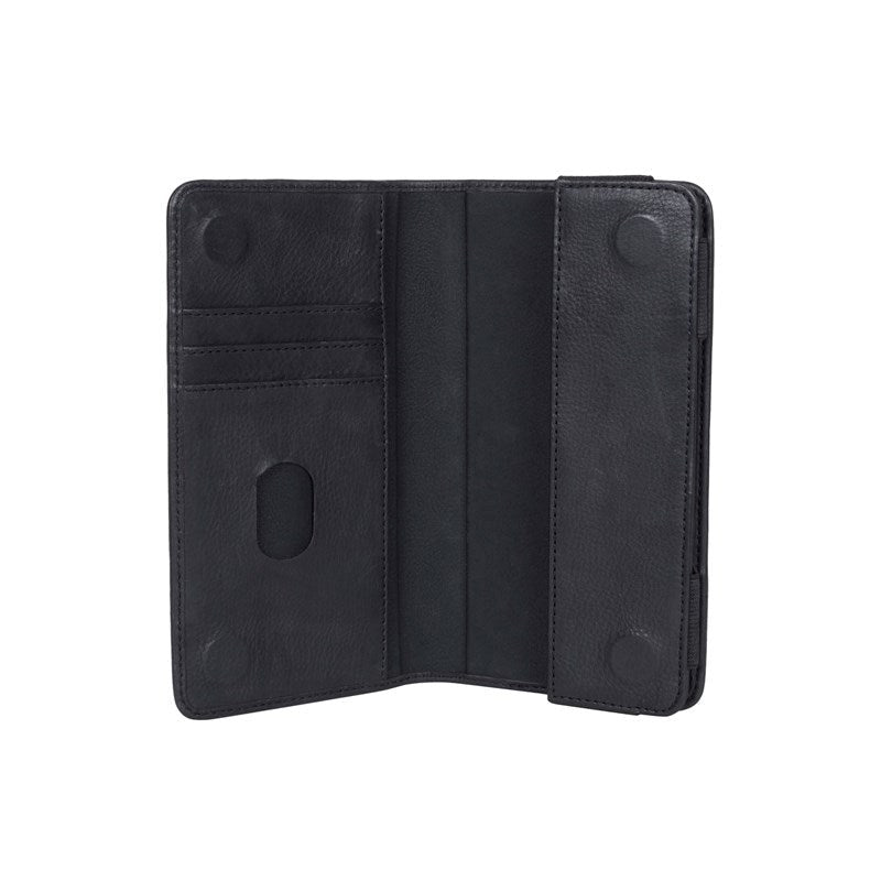 GEAR Buffalo Wallet Universal Ægte Læder Etui m. Pung Sort - Size XXL