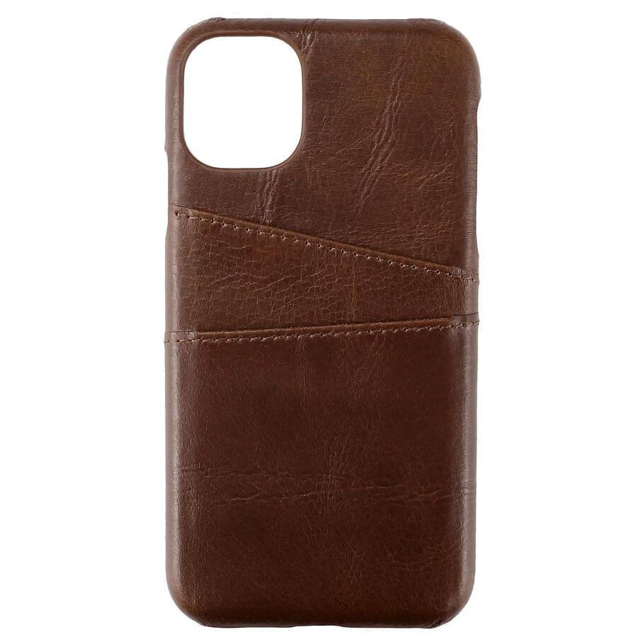 iPhone 11 GEAR Onsala Collection Mobil Cover m. Kortholder / Læder - Brun