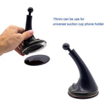 Selvklæbende Plade til Sugekopper - Small - Sort