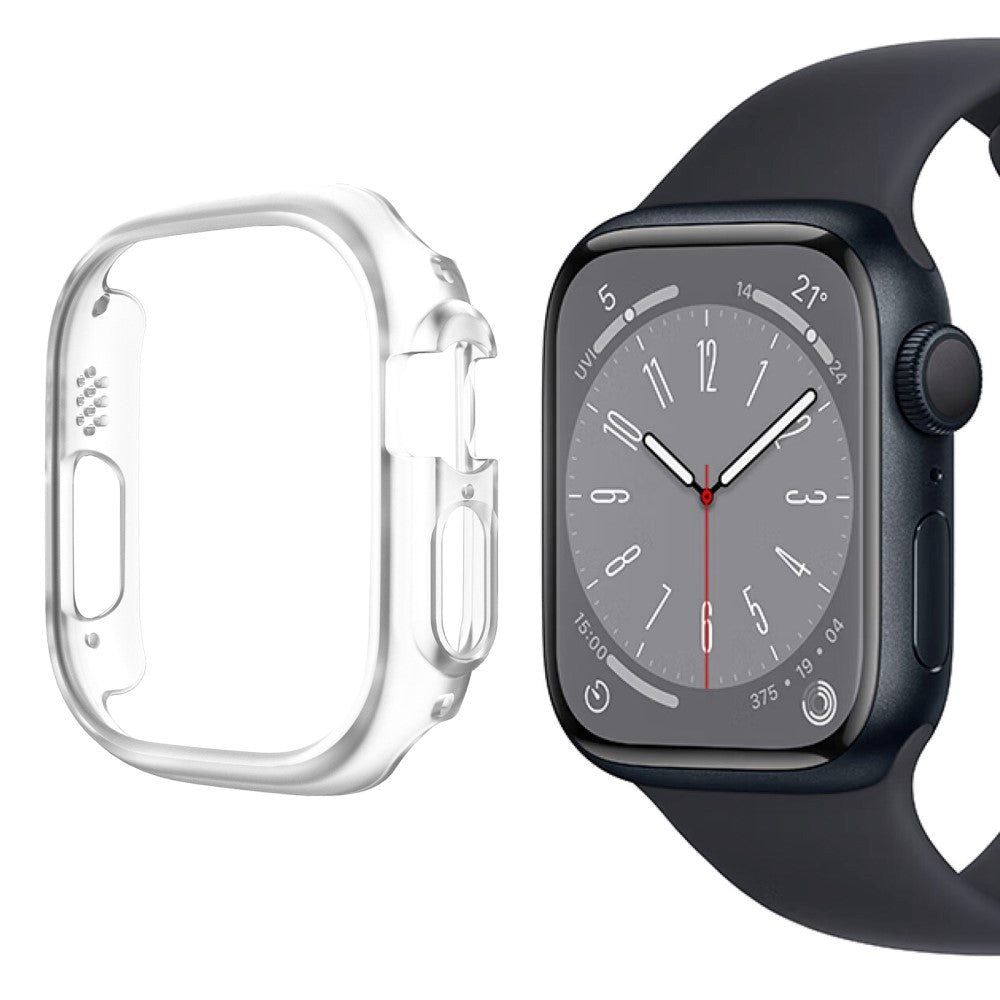 Apple Watch 9/8/7 (45mm) Hård Plast Case - Gennemsigtig