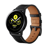 Smartwatch Rem af Imiteret Læder (20mm) - Sort / Brun