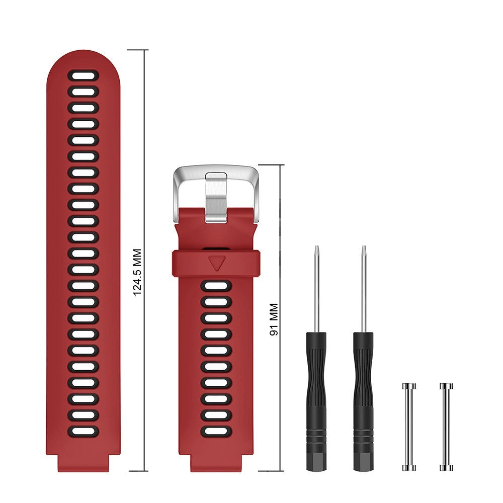 Universal Garmin Forerunner Interlaced Rem Rød / Sort