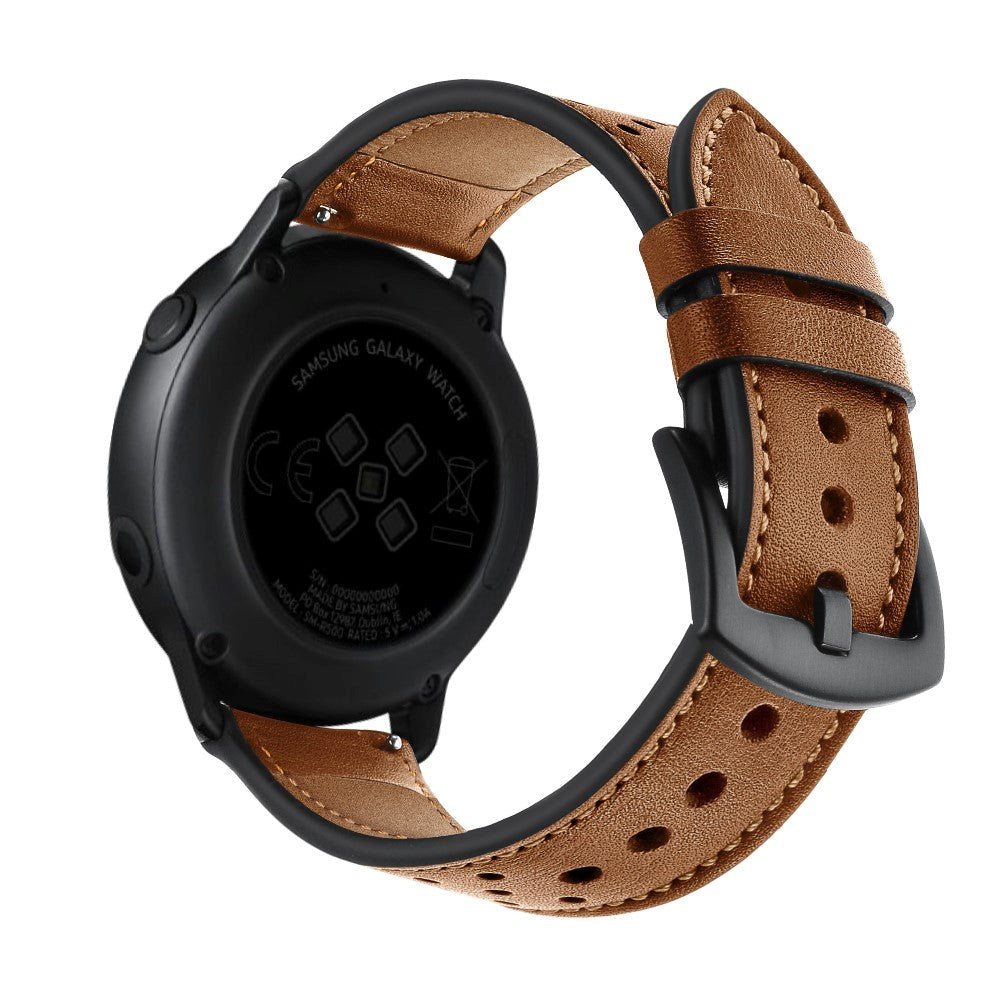 Universal Smartwatch Læder Rem (20mm) - Brun