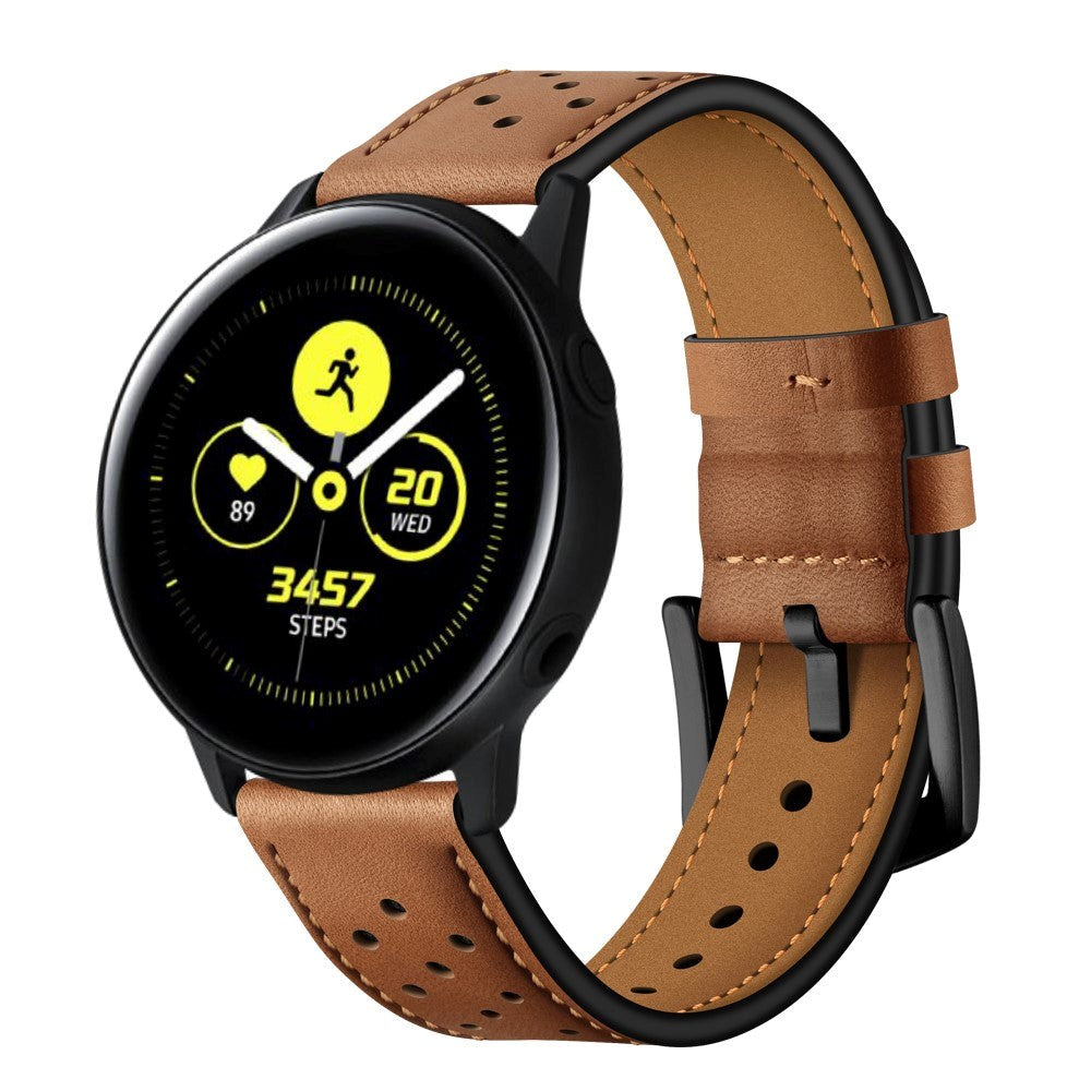 Universal Smartwatch Læder Rem (20mm) - Brun