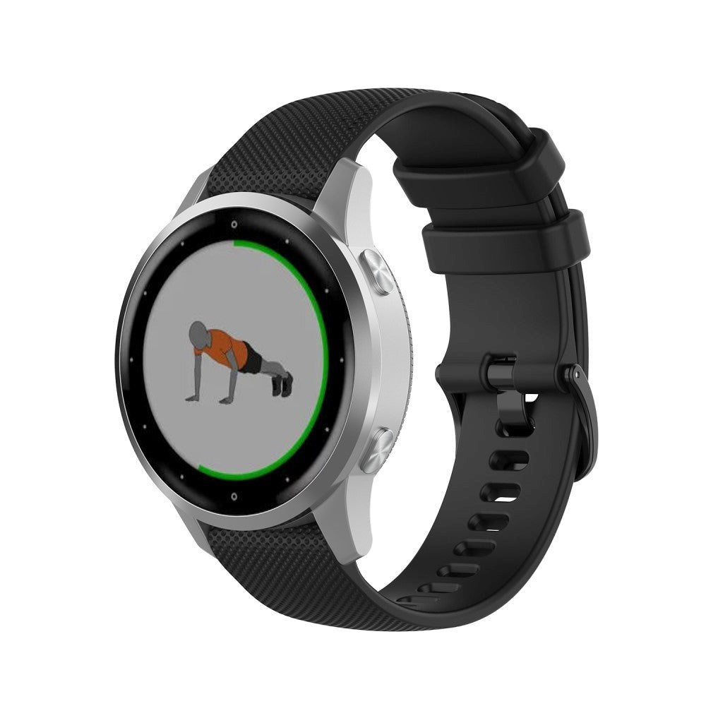 Smartwatch Rem af Silikone (18mm) Riflet - Sort