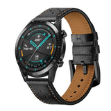 Universal Smartwatch Læder Rem (22mm) - Sort / Brun