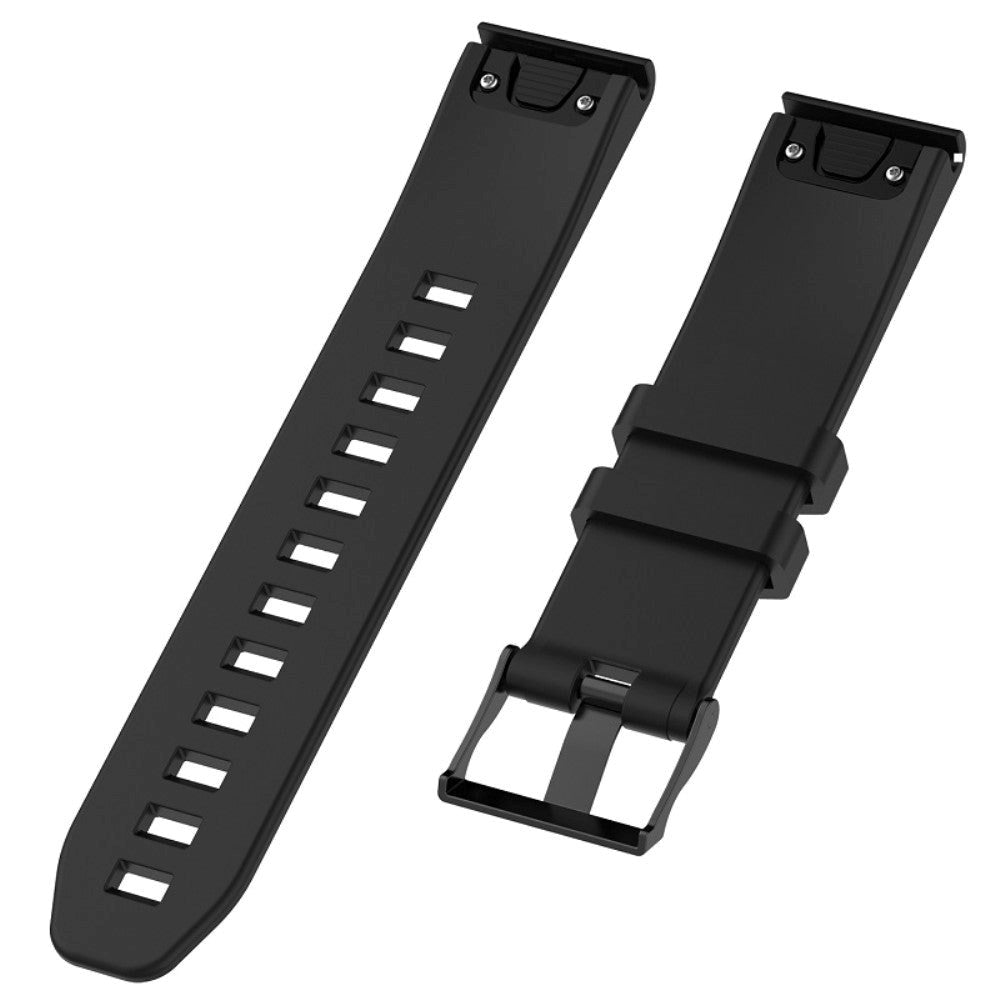 Universal Garmin Riflet Silikone 22mm QuickFit Rem - Sort