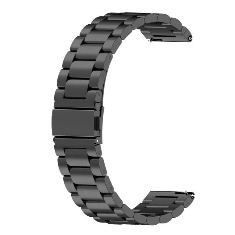 Rem til Smartwatch - Rustfri Stål (20mm) - Sort