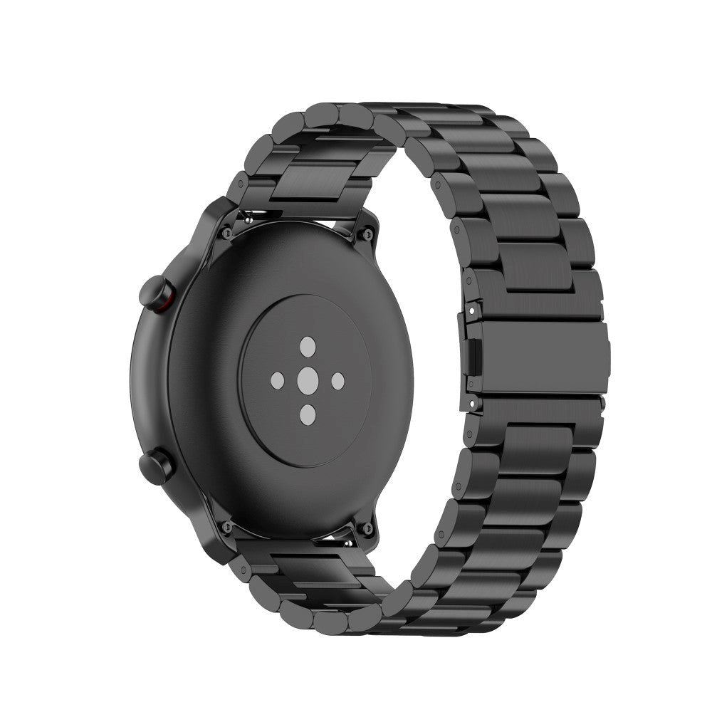 Rem til Smartwatch - Rustfri Stål (22mm) - Sort