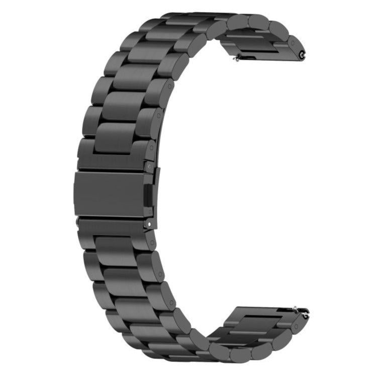 Rem til Smartwatch - Rustfri Stål (22mm) - Sort