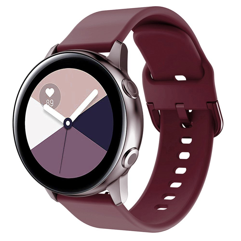 Smartwatch Rem af Silikone (20mm) - Bordeux