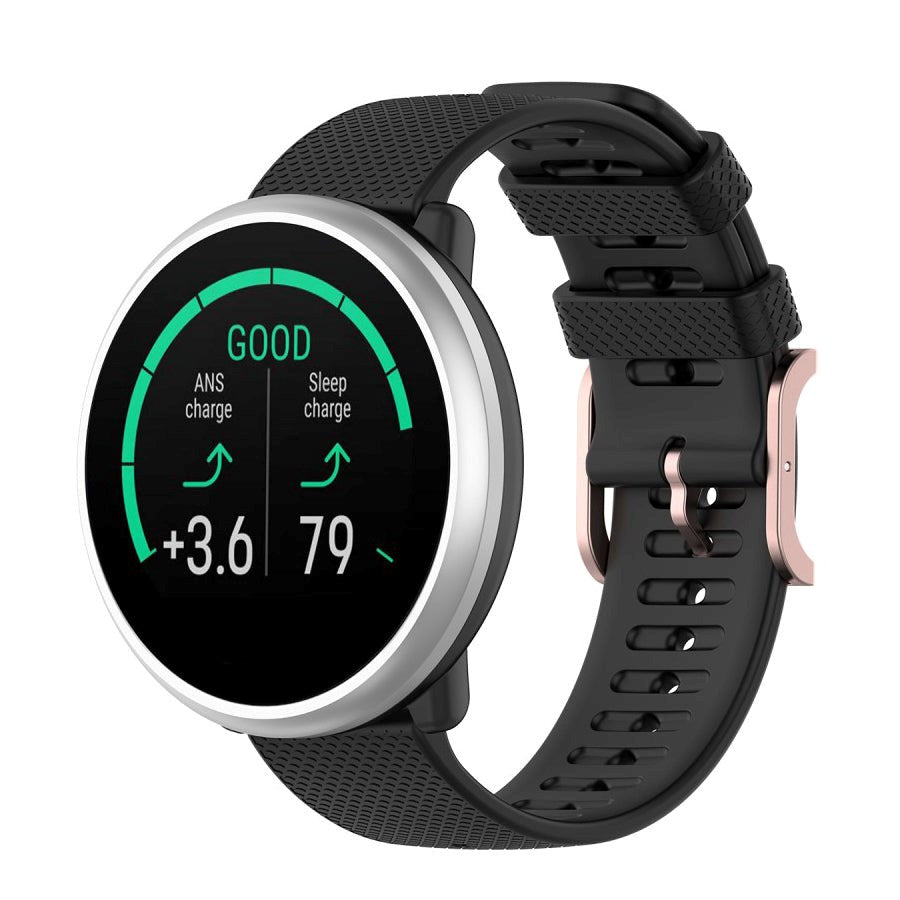 Smartwatch Rem af Silikone (20mm) Ternet - Sort