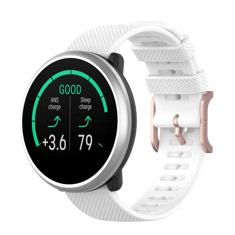 Smartwatch Rem af Silikone (20mm) Ternet - Hvid