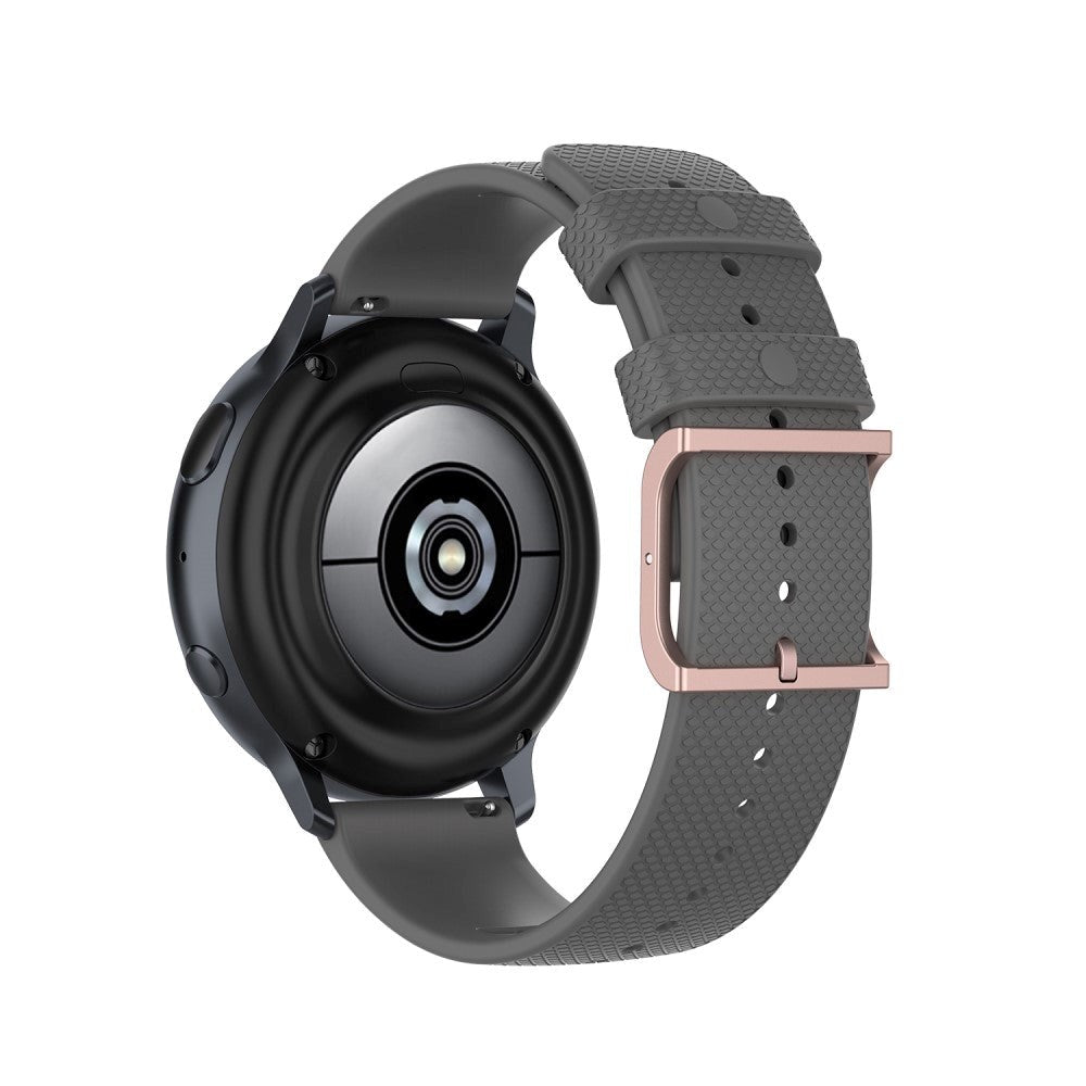 Smartwatch Rem af Silikone (20mm) Prikket - Grå / Rose Gold