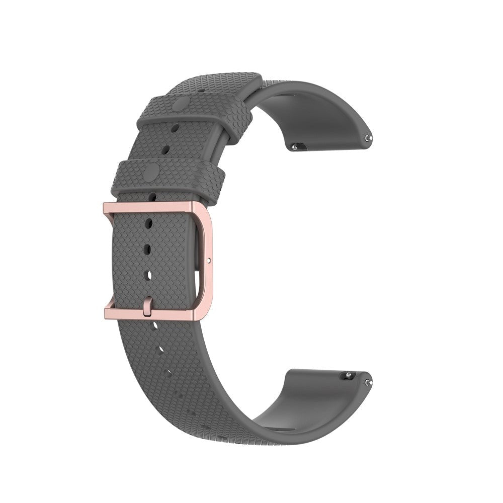 Smartwatch Rem af Silikone (20mm) Prikket - Grå / Rose Gold