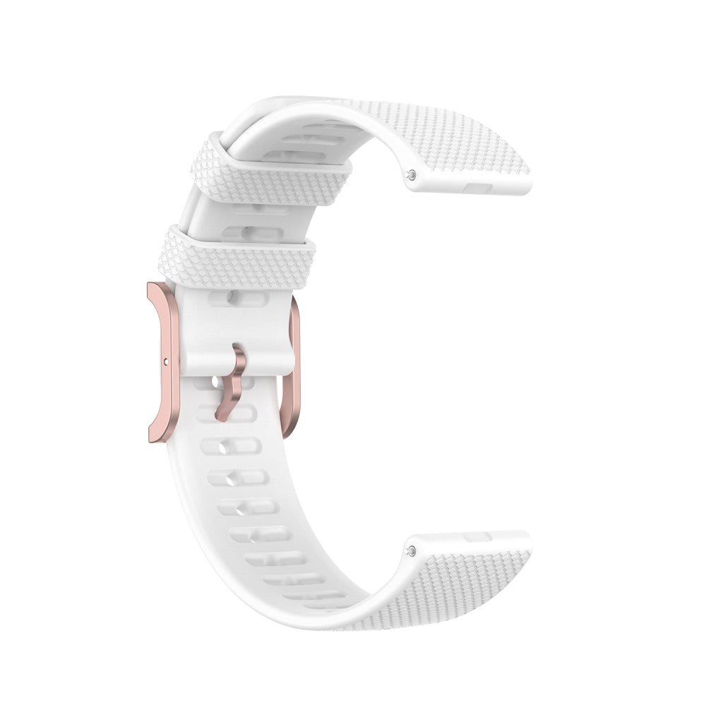 Smartwatch Rem af Silikone (20mm) Prikket - Hvid / Rose Gold