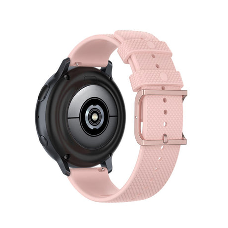 Smartwatch Rem af Silikone (20mm) Prikket - Lyserød / Rose Gold