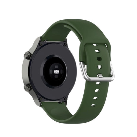 Smartwatch Buckle Silikone Rem (22mm) m. Spænde - Militær Grøn - Size L