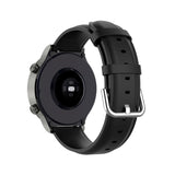 Universal Smartwatch Læder Rem (22mm) - Mat Sort