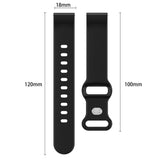 EIDERWOOD (18mm) Universal Silikone Rem - Sort