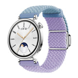 EIDERWOOD Universal 18mm Woven Smartwatch Rem - Blå / Lilla