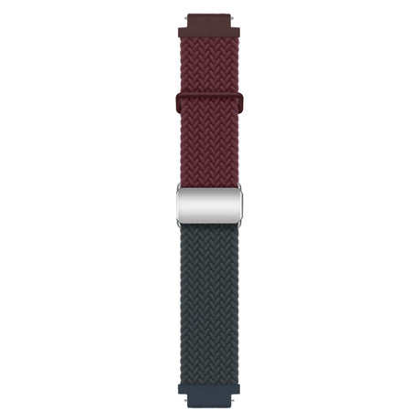 EIDERWOOD Universal 18mm Woven Smartwatch Rem - Rød / Blå
