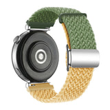 EIDERWOOD Universal 18mm Woven Smartwatch Rem - Grøn / Gul