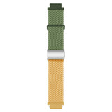 EIDERWOOD Universal 18mm Woven Smartwatch Rem - Grøn / Gul