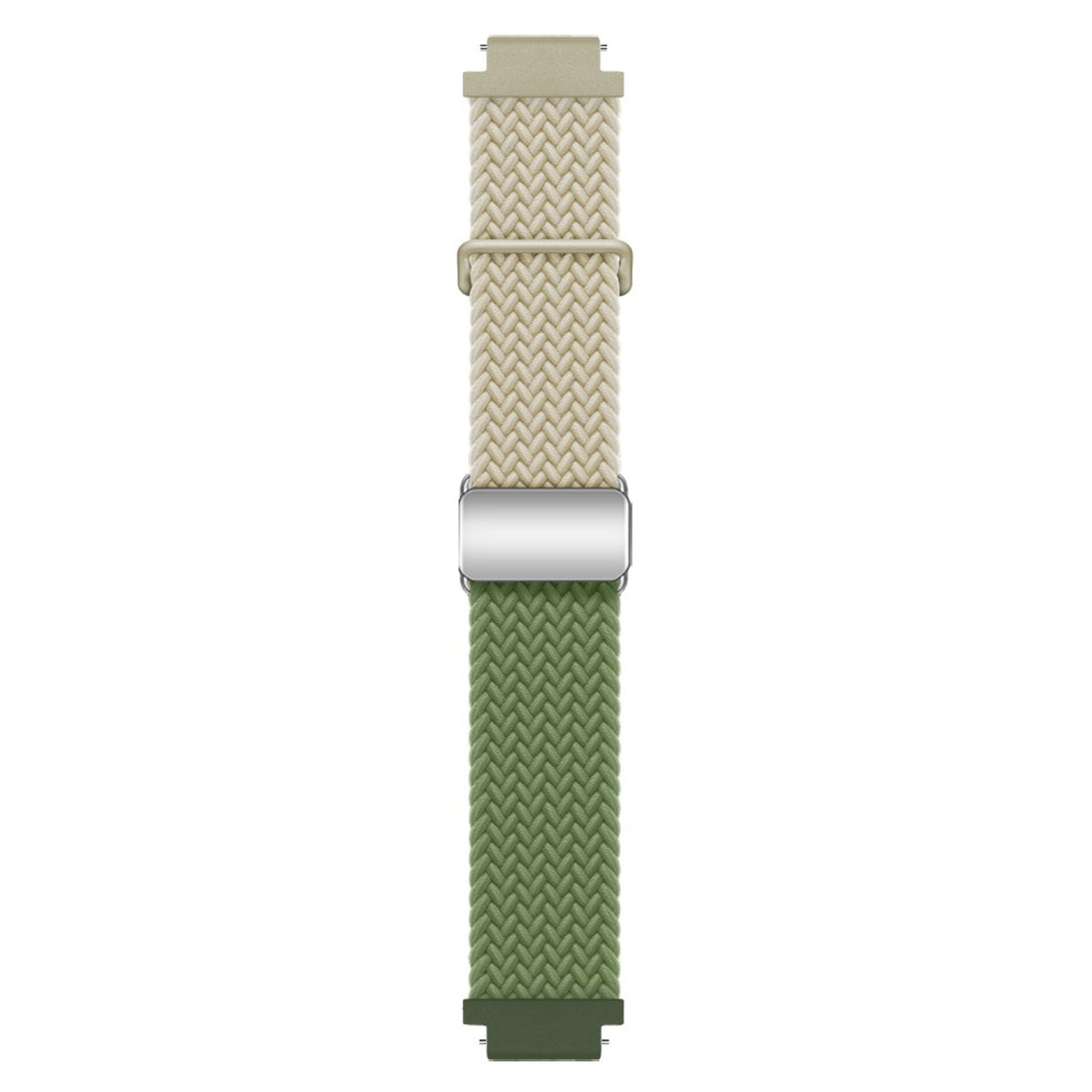 EIDERWOOD Universal 18mm Woven Smartwatch Rem - Beige / Grøn