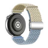 EIDERWOOD Universal 18mm Woven Smartwatch Rem - Beige / Blå