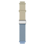 EIDERWOOD Universal 18mm Woven Smartwatch Rem - Beige / Blå