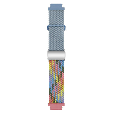 EIDERWOOD Universal 18mm Woven Smartwatch Rem - Blå / Multi