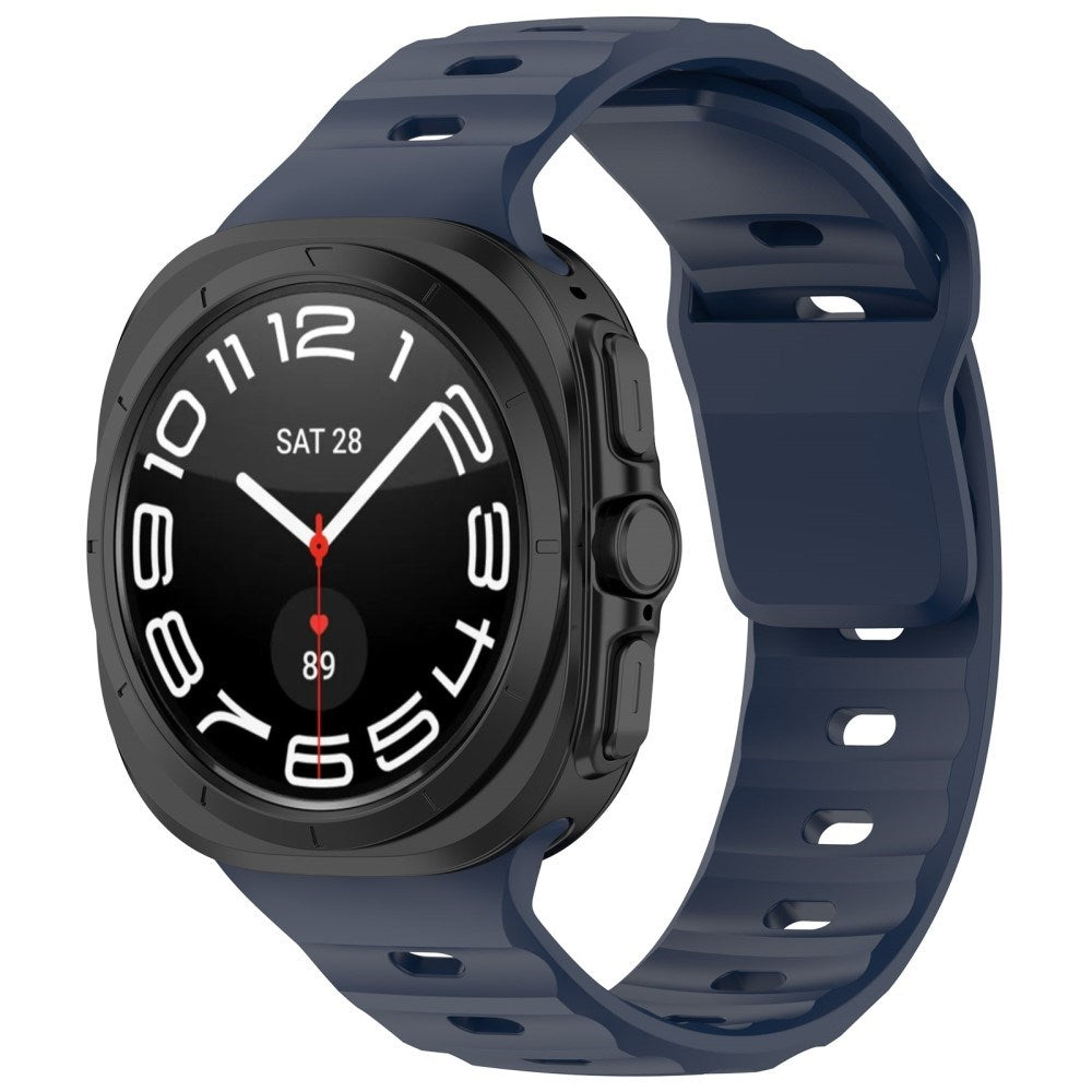 EIDERWOOD Samsung Galaxy Watch Ultra (47mm) Silikone Urrem m. Enkel Spænde - Mørkeblå