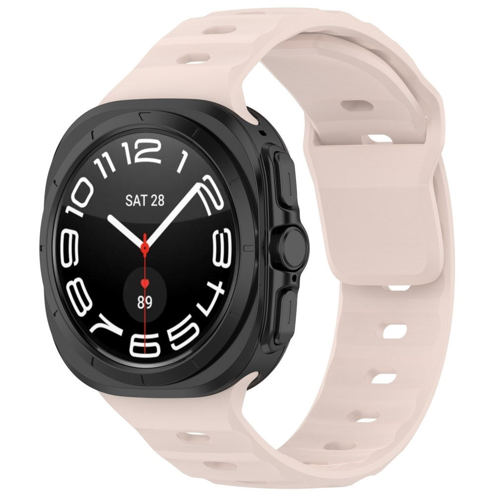 EIDERWOOD Samsung Galaxy Watch Ultra (47mm) Silikone Urrem m. Enkel Spænde - Lyserød