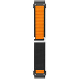 EIDERWOOD Universal Garmin Rem 22mm QuickFit - Nylon - Sort / Orange