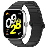 Xiaomi Smart Band 10 Pro / 9 Pro / 8 Pro Tofarvet Fleksibelt Plast Rem - Magnetisk - Sort